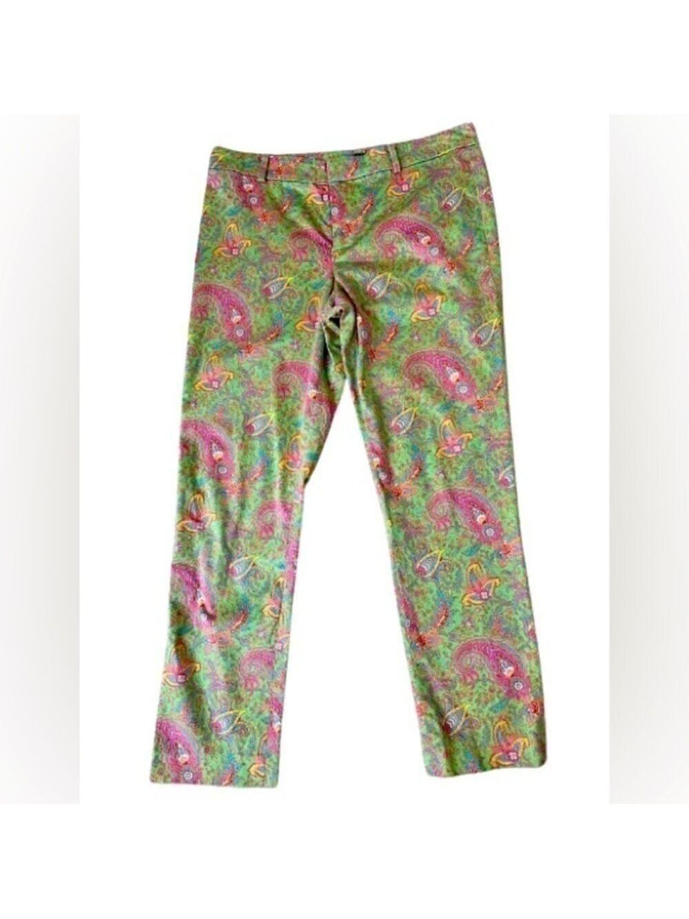 Lauren Ralph Lauren Paisley Capri Cotton Pants. Size 6P - Picture 1 of 5